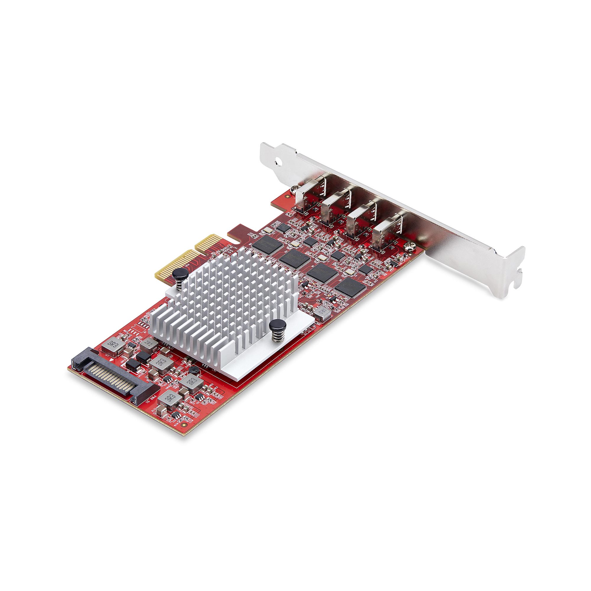 STARTECHCOM 4Port USBC 10Gbps PCIe Karte 4x Separate USB 32 Kontroller PCI Express 30 Standardprofil Bugel TAA