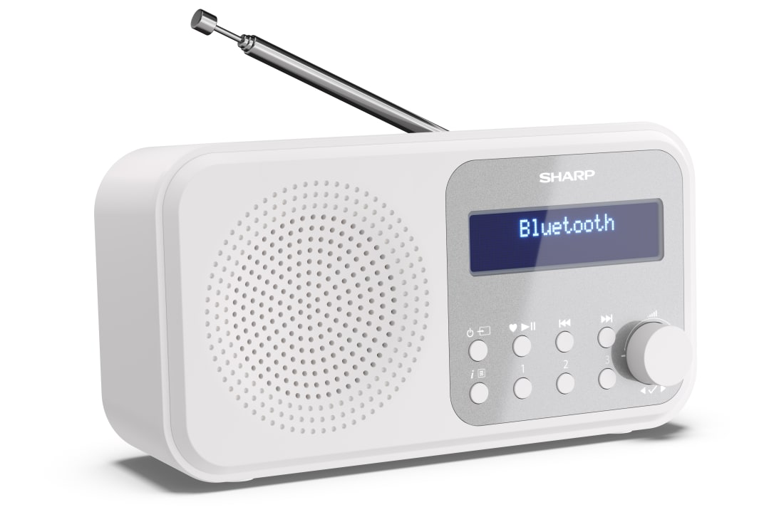 Sharp DRP420 DABBT Radio weiß