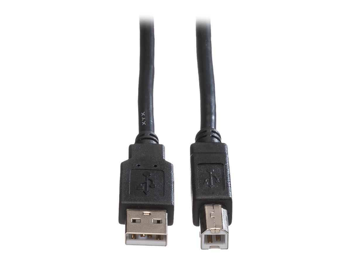 ROLINE USB 2.0 Kabel Typ A-B schwarz 4,5m