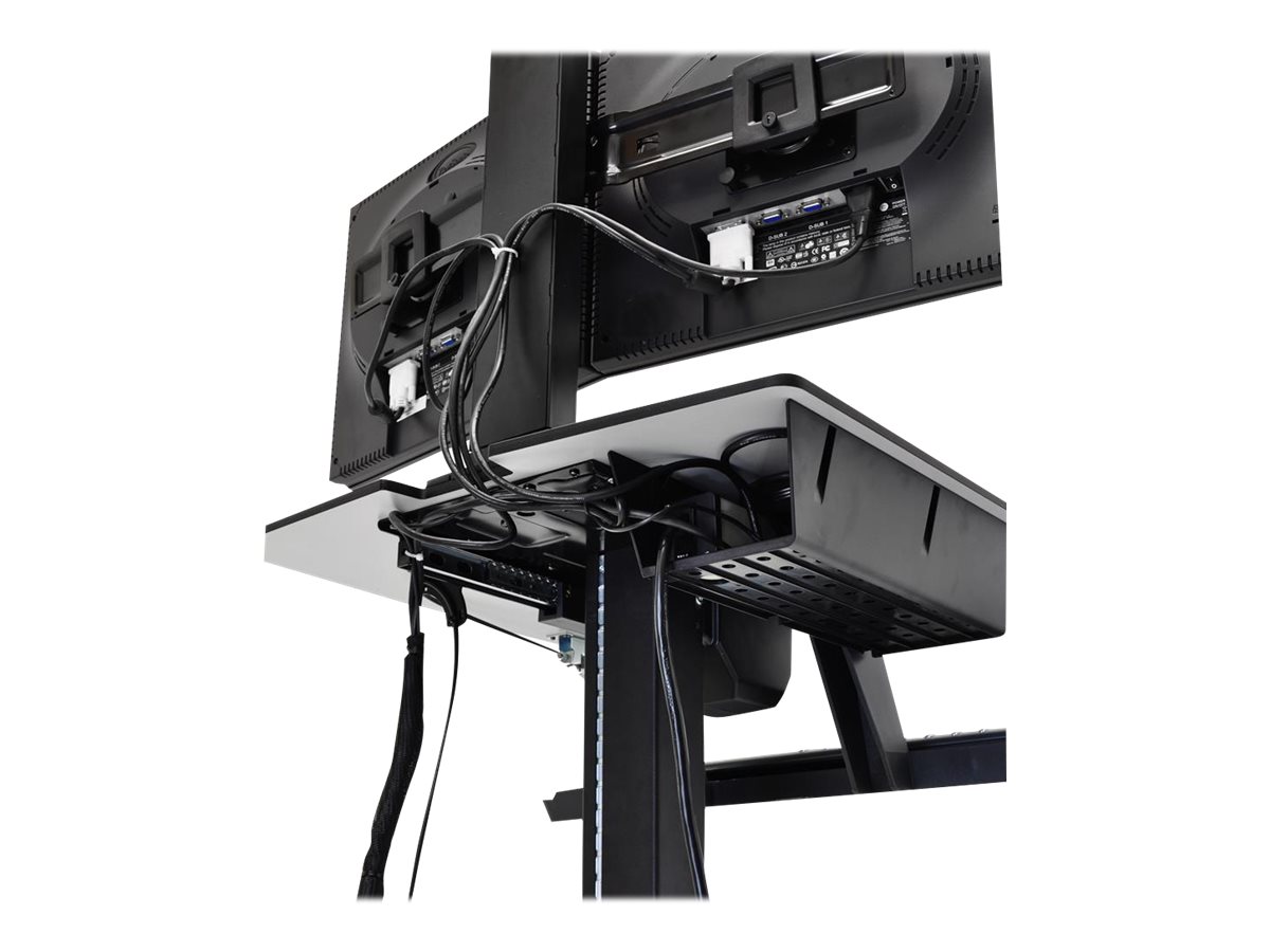 ERGOTRON WorkFit-C Steh-Sitz-Arbeitsplatz mittelgrosser Monitor HD 76cm 30Zoll LCD 14,7kg. Anhebung bis 63cm VESA 75x75 100x100mm