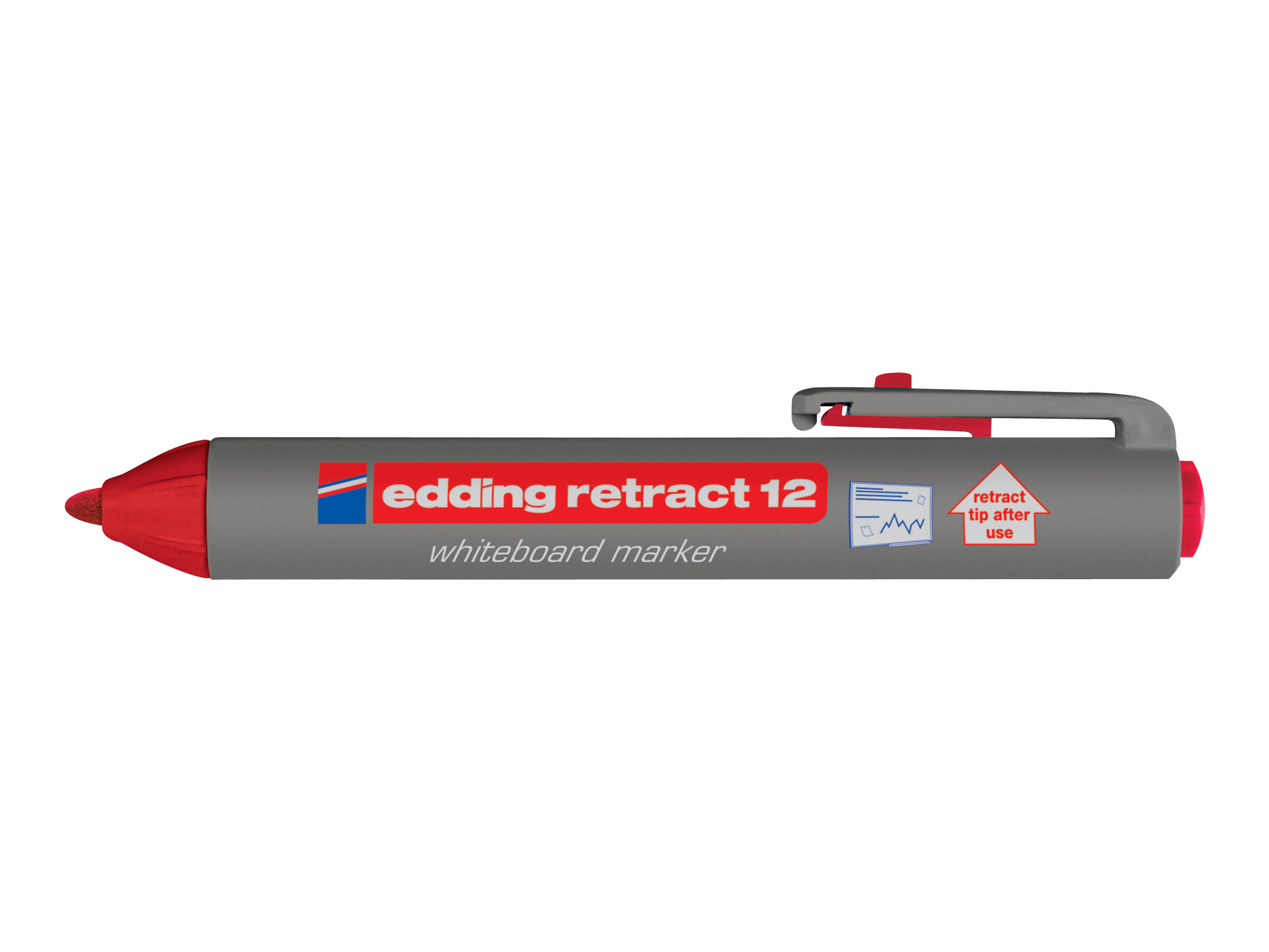 edding retract 12 Whiteboard-Marker rot 1,5 - 3,0 mm, 1 St. edding retract 12 Whiteboard-Marker rot 1,5 - 3,0 mm, 1 St.