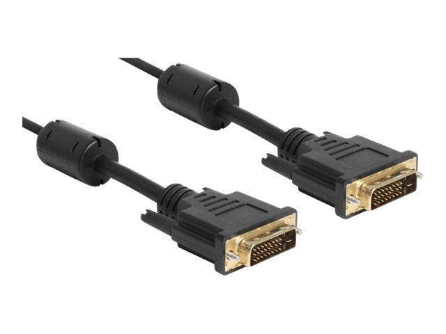 Delock Kabel DVI 24+1 Stecker > DVI 24+1 Stecker 2 m schwarz Delock Kabel DVI 24+1 Stecker > DVI 24+1 Stecker 2 m schwarz
