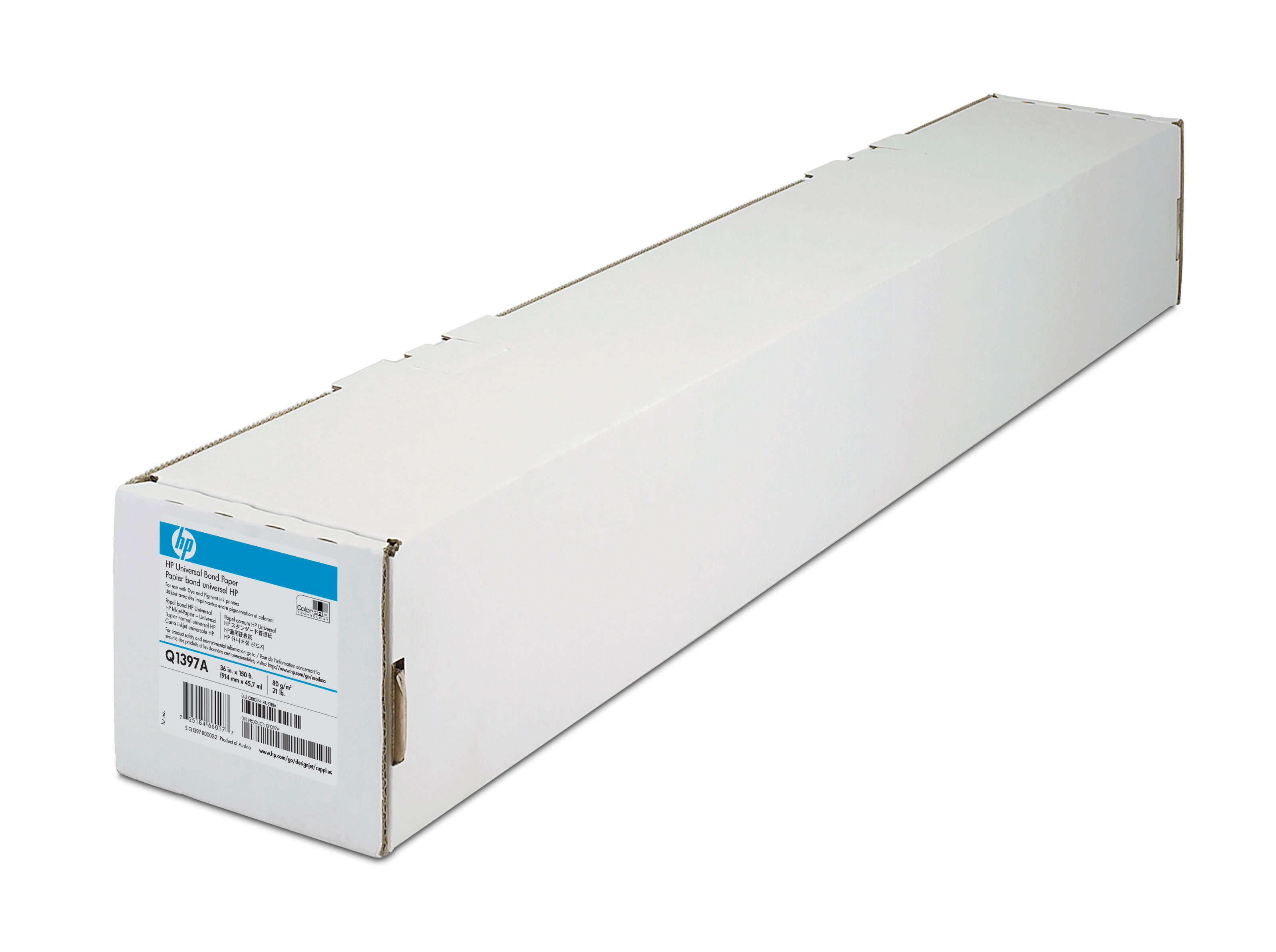 HP Bond Papier weiss inkjet 80gm2 914mm x 457m 1 Rolle 1erPack