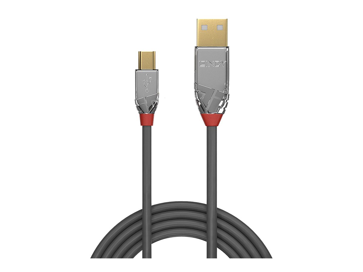 LINDY 2m USB 2.0 Typ A an Mini-B Kabel Cromo Line 480 Mbit/s