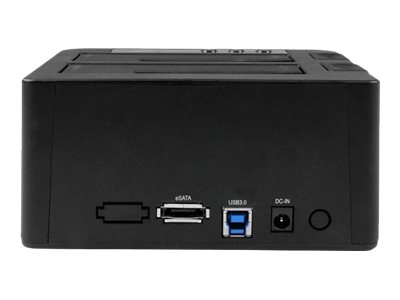 StarTech.com Dual Bay Hard Drive Duplicator, Standalone USB 3.0 (5 Gbps) eSATA to 2.53.5 SATA III HDDSSD ClonerCopier, Hard Drive Docking Station - Hard Disk Cloner - Speicher-Controller - SATA 6Gb/s - USB 3.0