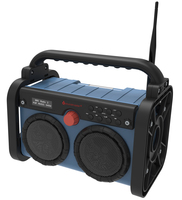 DAB85BL Baustellenradio blau, schwarz