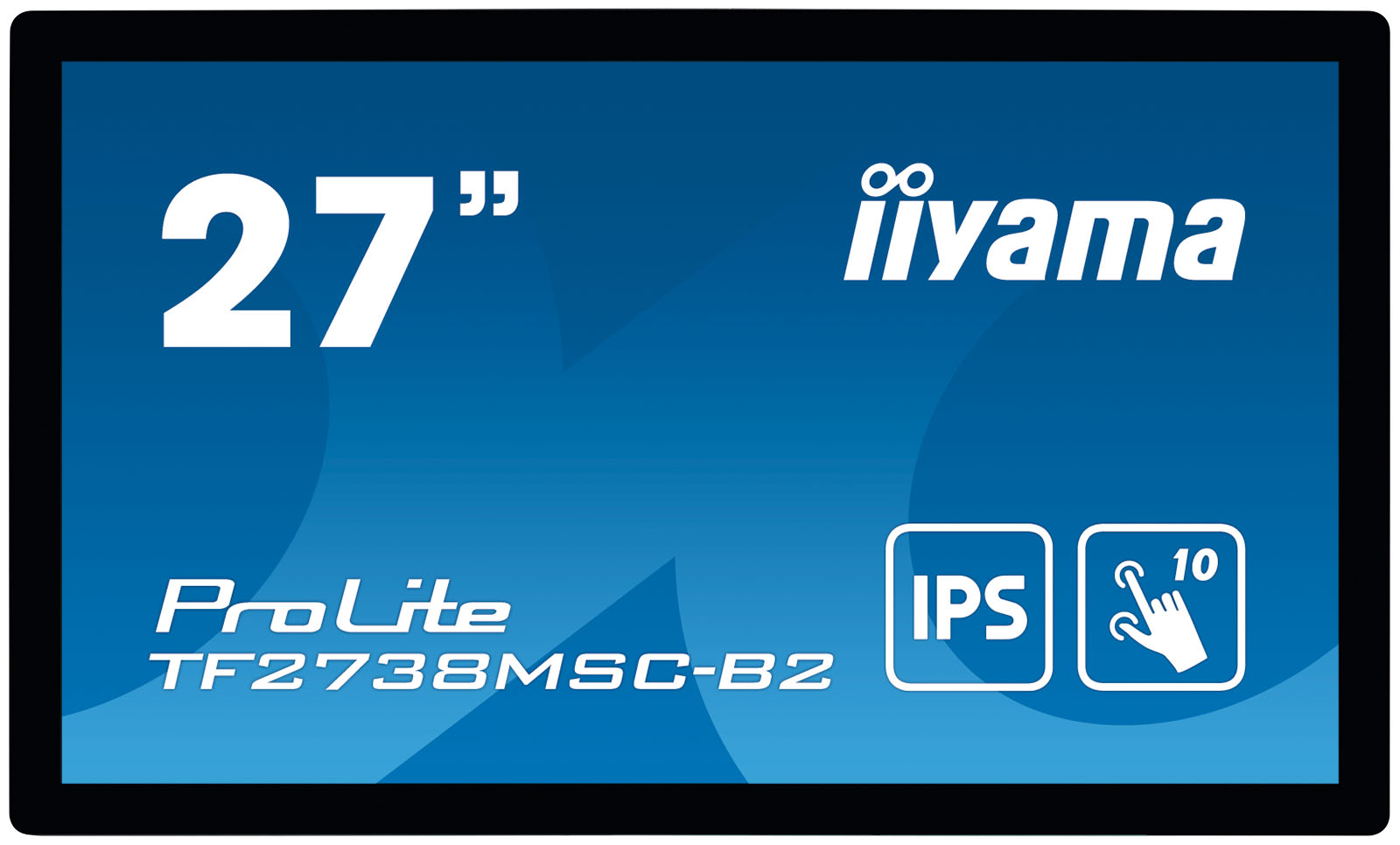 IIYAMA TF2738MSCB2 68,6cm 27Zoll IPS 1920x1080 10 Points Touch 10001 425cdm2 5ms DVI HDMI DP USB Touch Interface Speakers 2x3W