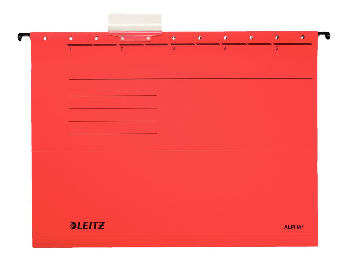 5 LEITZ Haengemappen ALPHA® 1985 rot