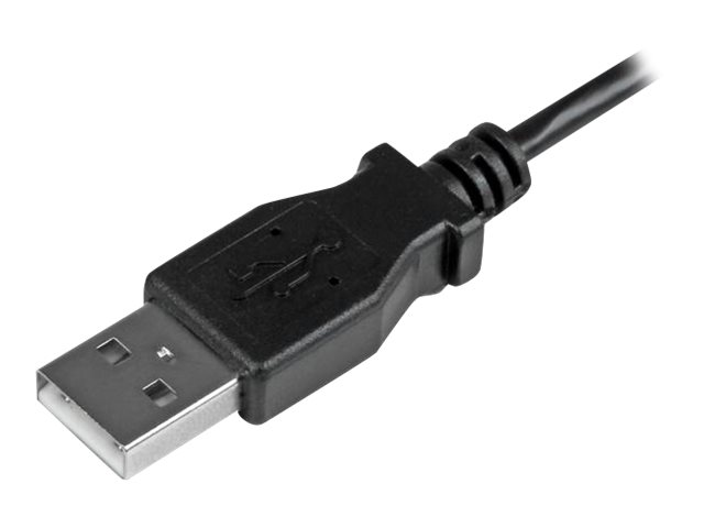 StarTech.com Micro USB Lade- und Sync-Kabel St/St - Links gewinkelt Micro-USB - 0,5m - USB-Kabel - 50 cm