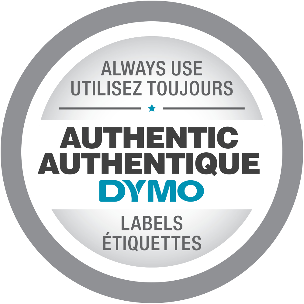 18488 DYMO ID1 12mm SCHWARZ-WEISS