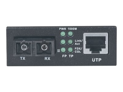 INTELLINET Gigabit Ethernet Singlemode Medienkonverter 10/100/1000Base-T auf 1000Base-LX SC Single Mode Reichweite bis 20 km INTELLINET Gigabit Ethernet Singlemode Medienkonverter 10/100/1000Base-T auf 1000Base-LX SC Single Mode Reichweite bis 20 km