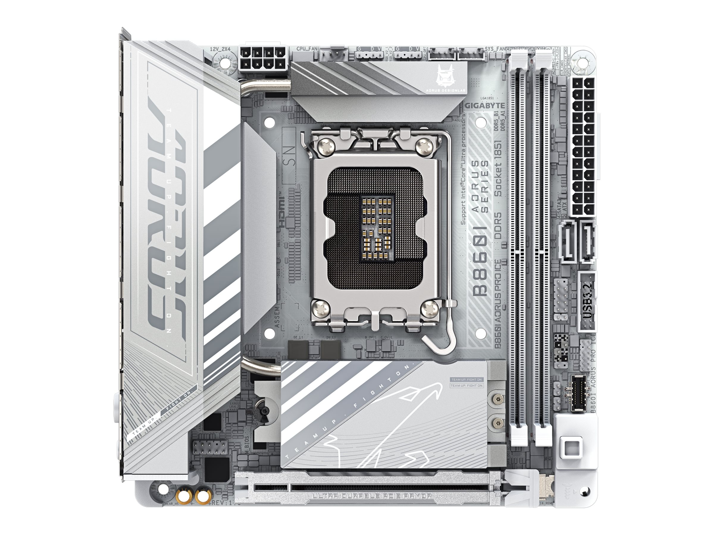 GIGABYTE B860I AORUS PRO ICE LGA1851 2xDDR5 mini-ITX HDMI DP USB WIFI7 MB