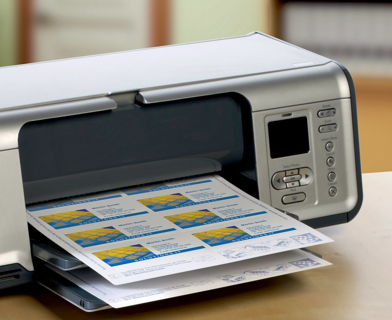 AVERY Zweckform Visitenkarten C3201610 satiniert weiss 220 gqm, 100 St