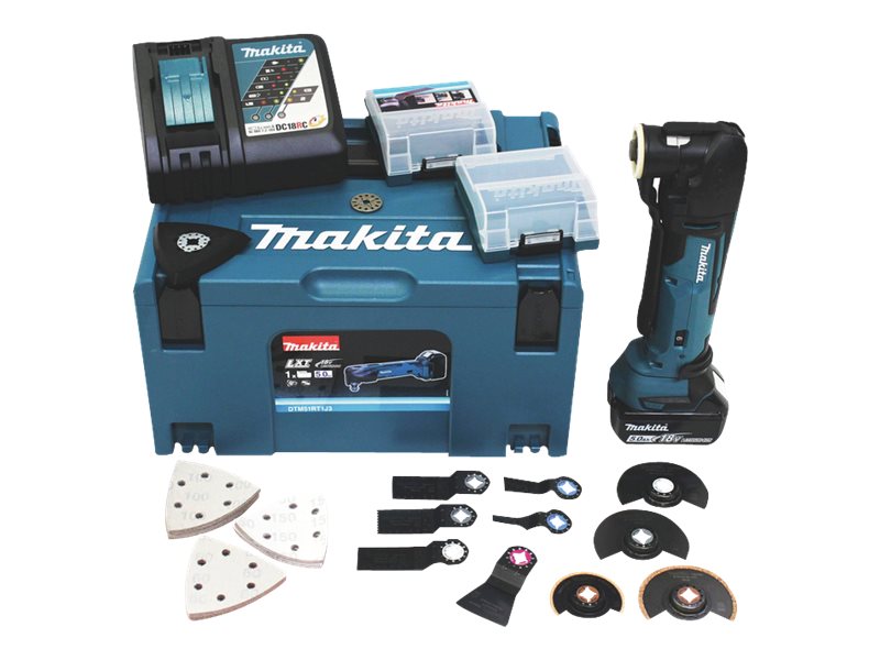 makita DTM51RT1J3 Akku-Multifunktionswerkzeug 18,0 V, mit 1 Akku makita DTM51RT1J3 Akku-Multifunktionswerkzeug 18,0 V, mit 1 Akku