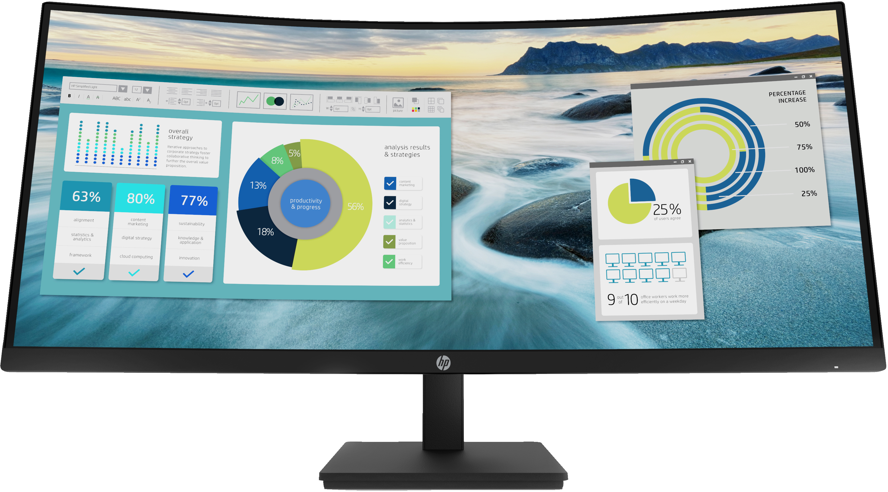 8636cm34 3440x1440 HP P34hc G4 Curved 219 5ms 60Hz HDMI DisplayPort USBC VESA Speaker WQHD Black