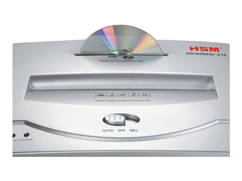 HSM SHREDSTAR X10 AKTENVERNICHTER WEISS