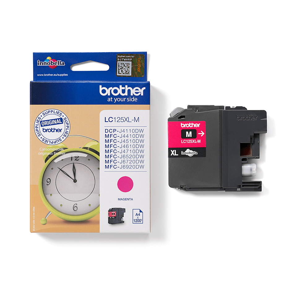 Brother Tintenpatrone LC-125XLM Magenta