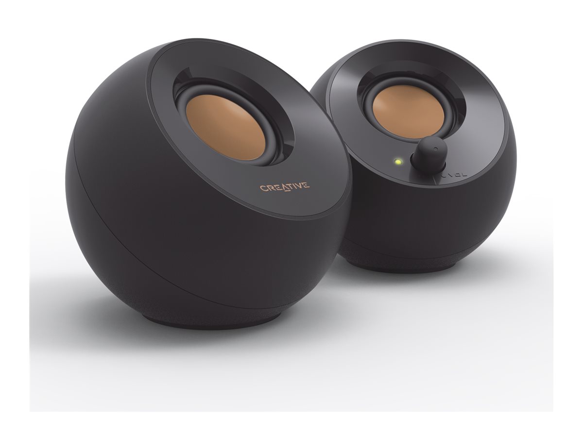 CREATIVE Pebble Lautsprecher schwarz