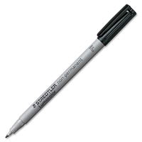 10 STAEDTLER Lumocolor Folienstifte schwarz 0,6 mm non-permanent