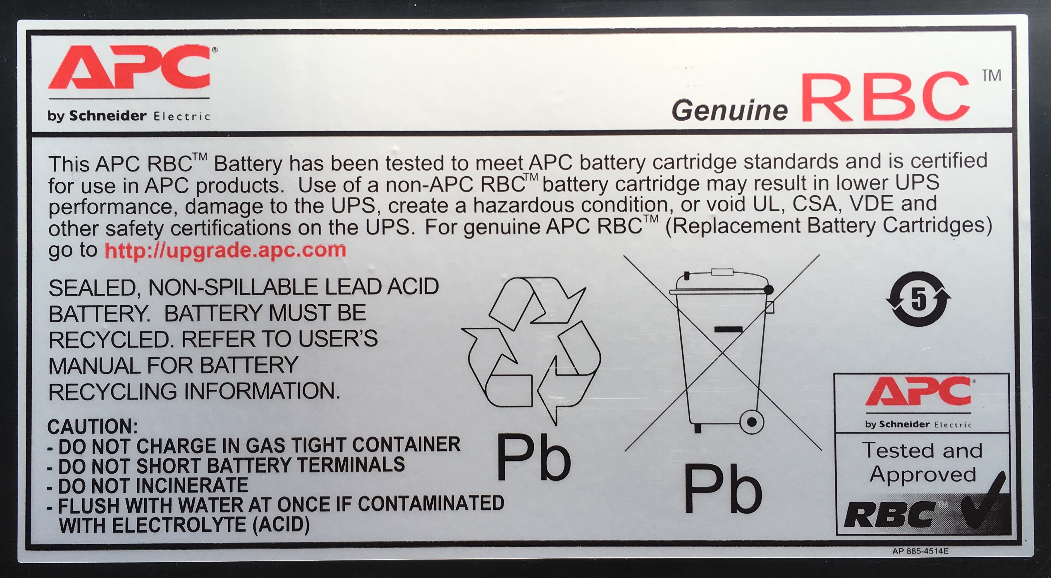 APC Replacement Battery Cartridge 2 UPS battery 1 x battery lead acid Black