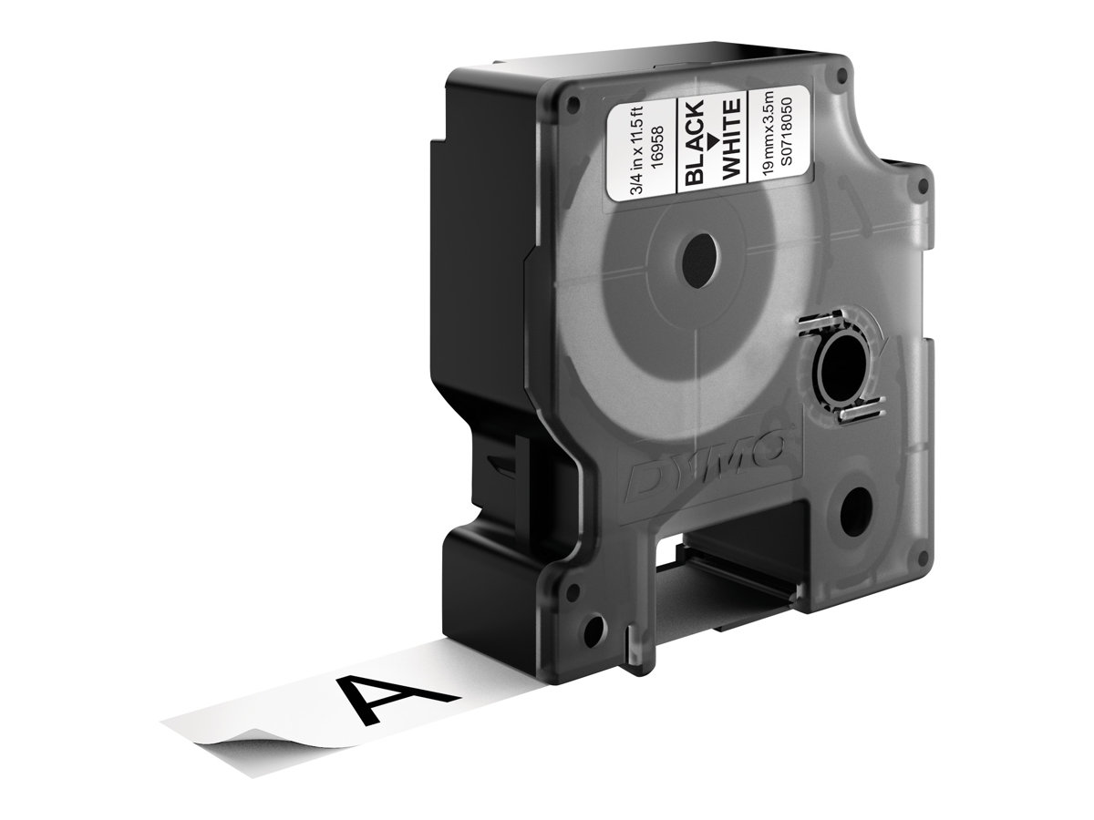 S0718050 DYMO D1 19mm SCHWARZ-WEISS