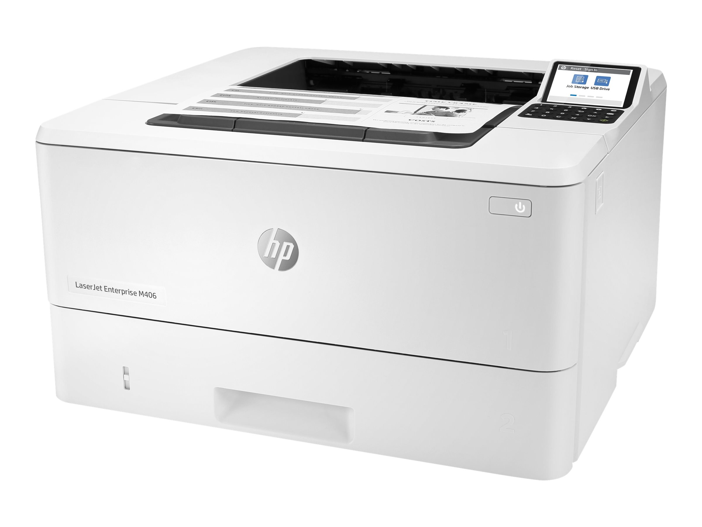 HP LaserJet Enterprise M406dn Laserdrucker weiÃ