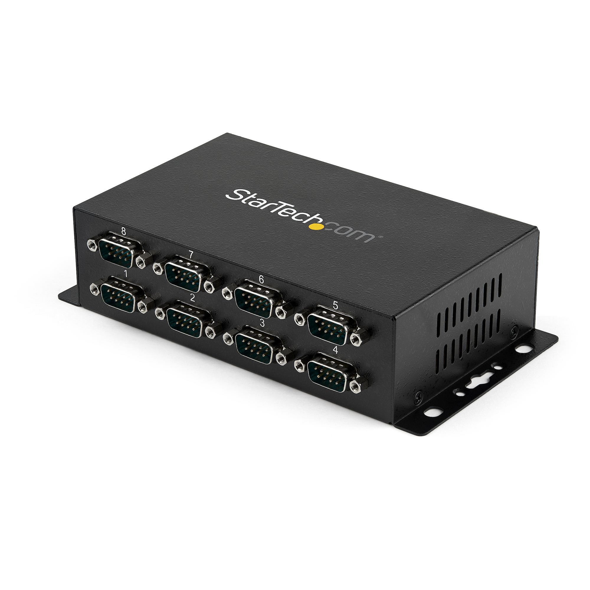 STARTECHCOM 8 Port USB auf Seriell RS232 Adapter Hub DINSchienen und Wandmontage fähig USB zu RS232 DB9 Konverter
