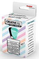 trodat Creative Mini Motivstempel Beste Wuensche 30 x 5 mm