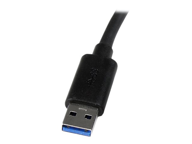 StarTech.com USB 3.0 SuperSpeed auf Dual Port Gigabit Ethernet LAN Adapter - 10/100/1000 NIC Netzwerkadapter mit USB-Port - Schwarz - Netzwerkadapter - USB 3.0 - 2 Anschlüsse
