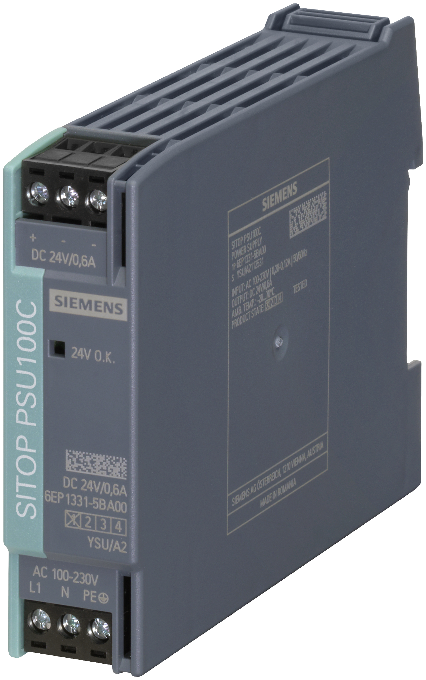 Siemens Stromversorgung 6EP1331-5BA00 PSU100C SITOP 24V/0,6A
