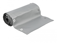 Delock Kabelschutzschlauch mit Knopfverschluss hitzebestaendig 2 m x 50 mm grau schwarz
