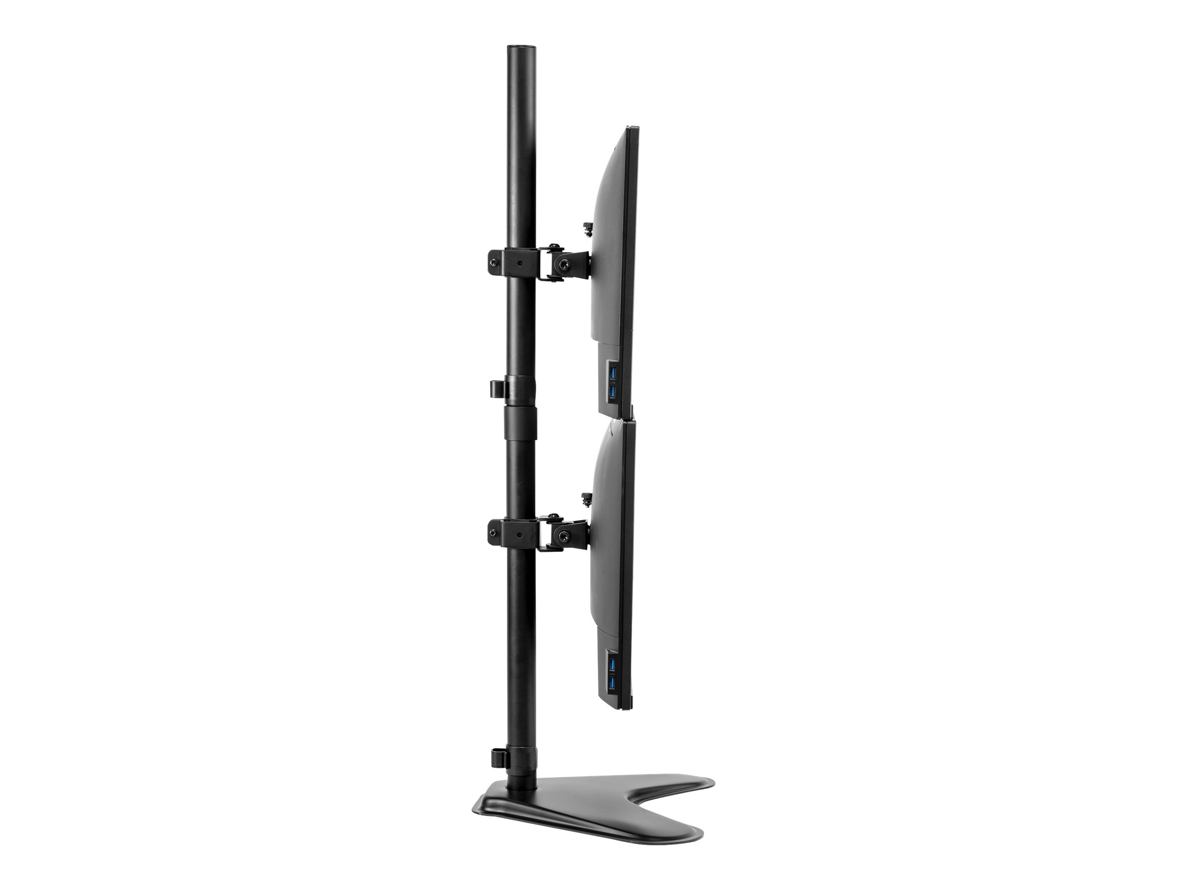 Fellowes Monitor-Halterung Seasa 8044001 schwarz fuer 2 Monitore, Tischstaender