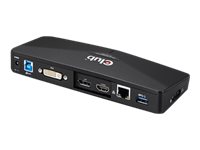 Club3D 4K Dockingstation USB3 3xUSB3HDMIDPDVI black