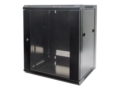 INTELLINET 48,3cm Wandverteiler 9 HE 450mm tief 19Zoll HxBxT 500 x 570 x 450 mm unmontiert schwarz