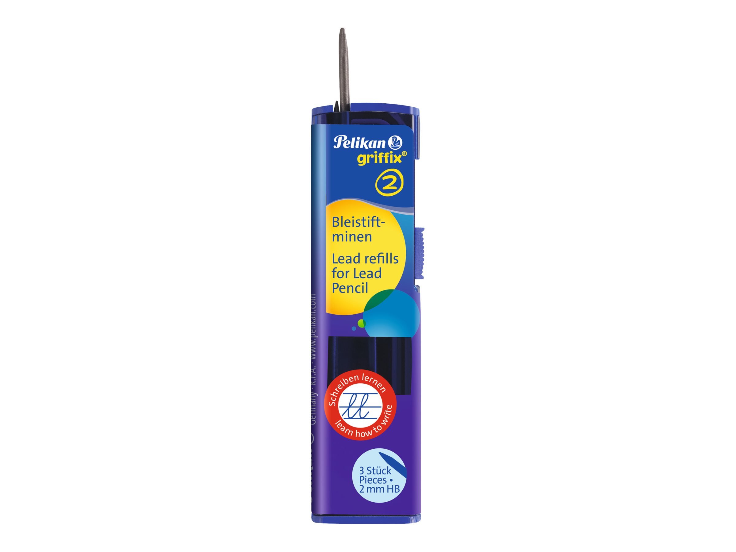 Pelikan griffix Feinminen-Bleistiftminen schwarz HB 2,0 mm, 3 St. Pelikan griffix Feinminen-Bleistiftminen schwarz HB 2,0 mm, 3 St.
