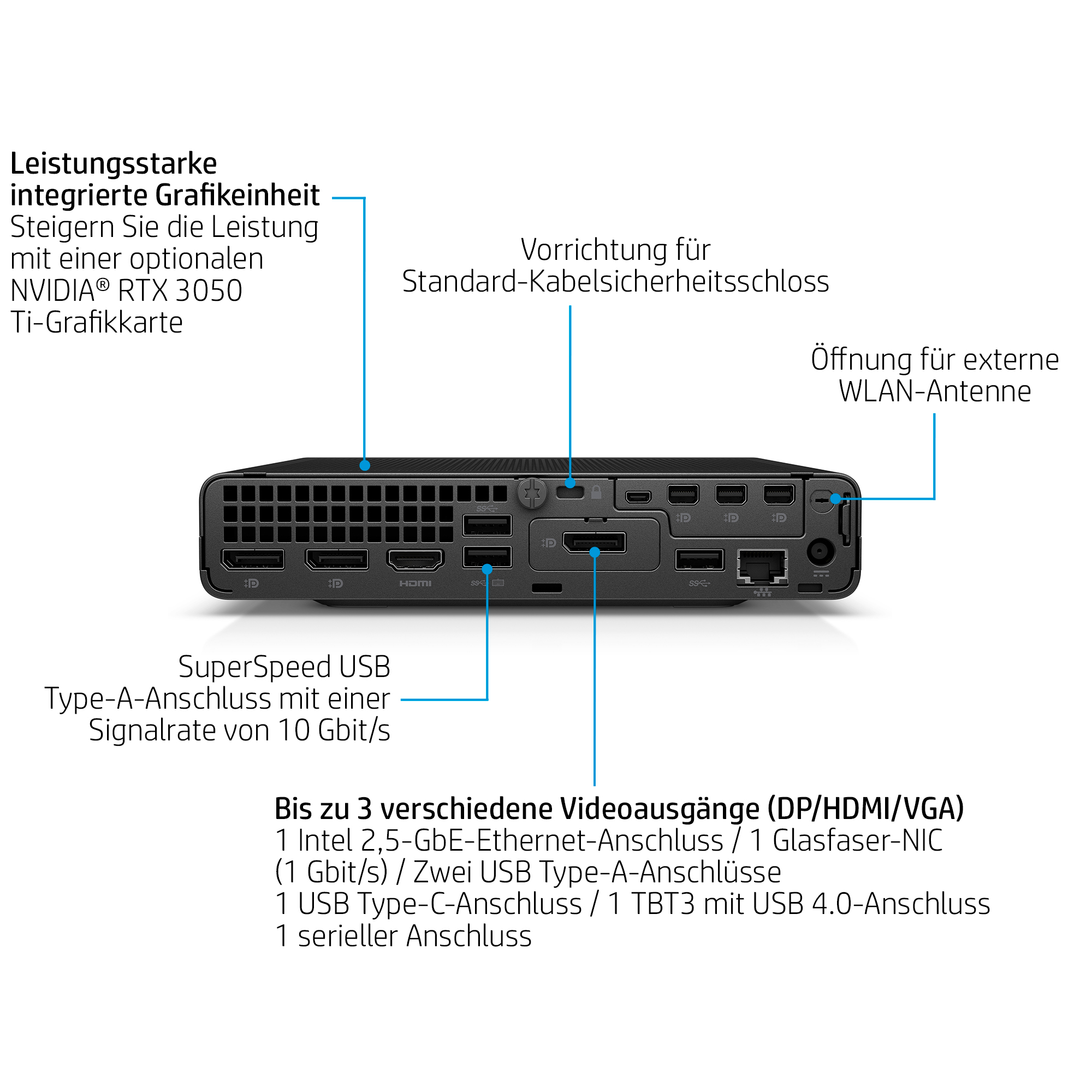 HP Elite Mini 800 G9 Intel Core i514500 16GB 256GBSSD W11P 1J War DE