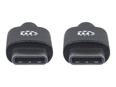 MANHATTAN USB 2.0 Typ C-Kabel 2m schwarz Typ C-Stecker auf Typ C-Stecker 480 Mbit/s MANHATTAN USB 2.0 Typ C-Kabel 2m schwarz Typ C-Stecker auf Typ C-Stecker 480 Mbit/s