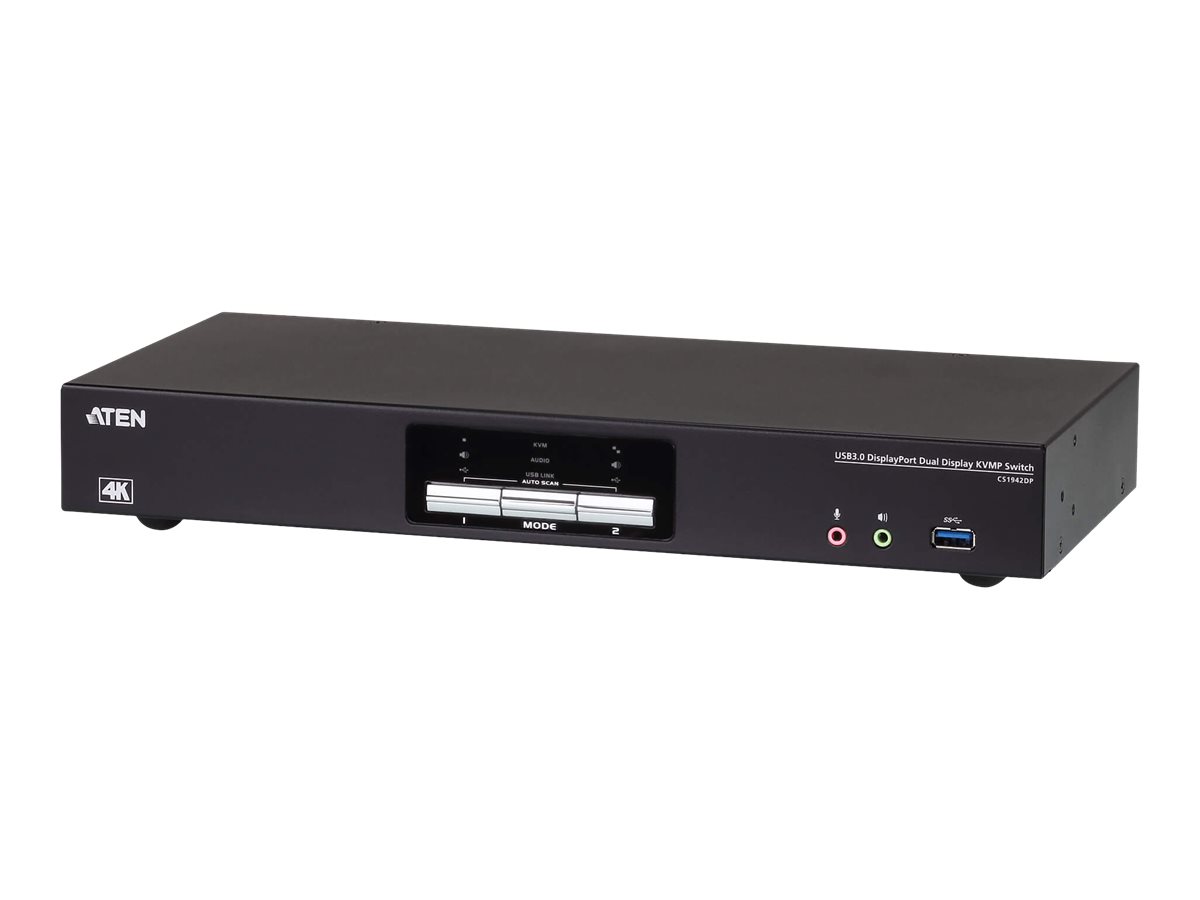 ATEN CS1942DP - KVM-/Audio-/USB-Switch - 2 Anschlüsse