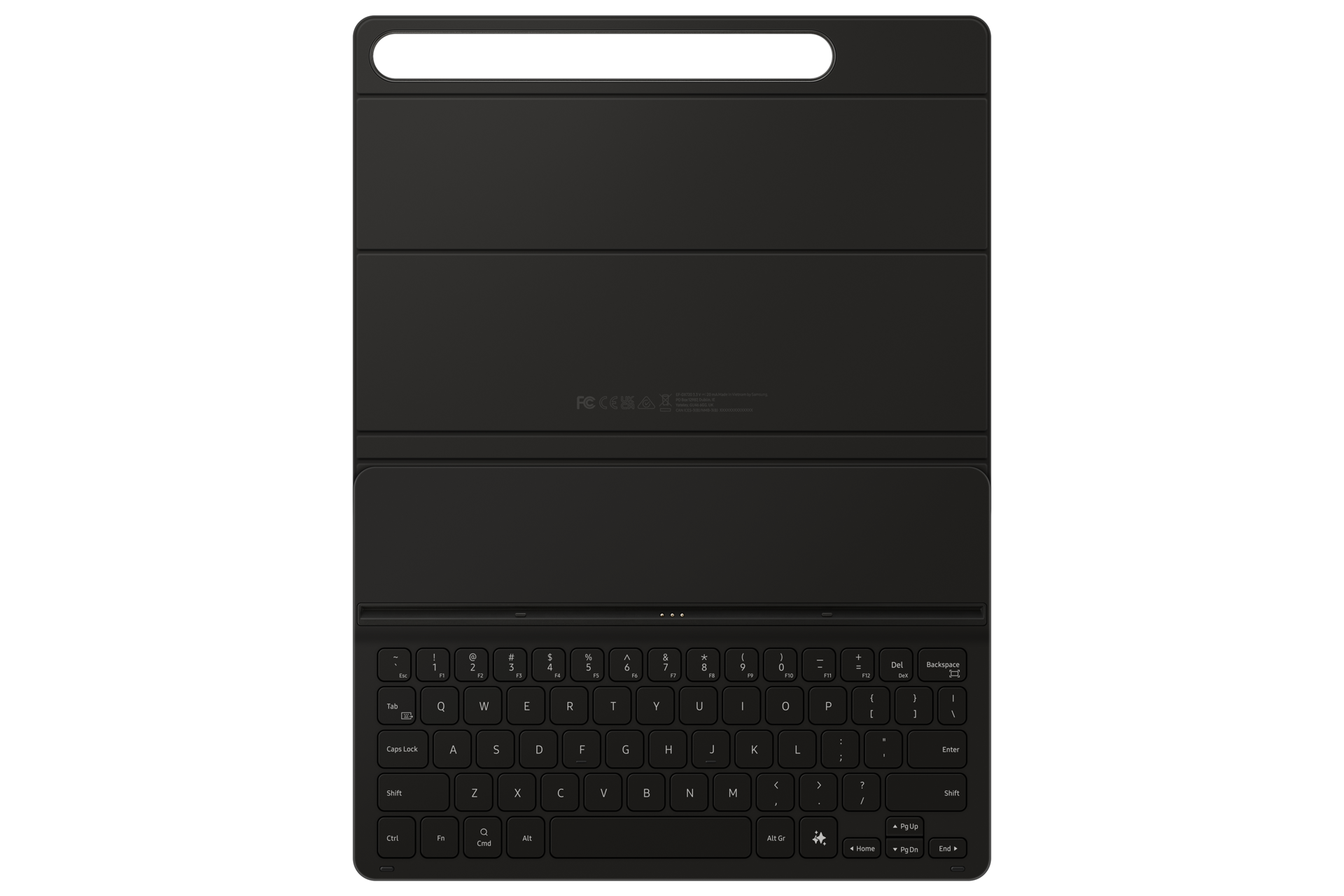 SAMSUNG Book Cover Keyboard Slim fuer Galaxy Tab S9 Tab S9 FE Tab S10 FE Tab S10 Lite Black