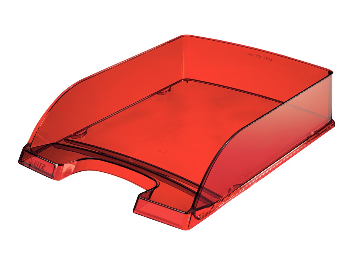 LEITZ Briefablage Plus rot-transparent