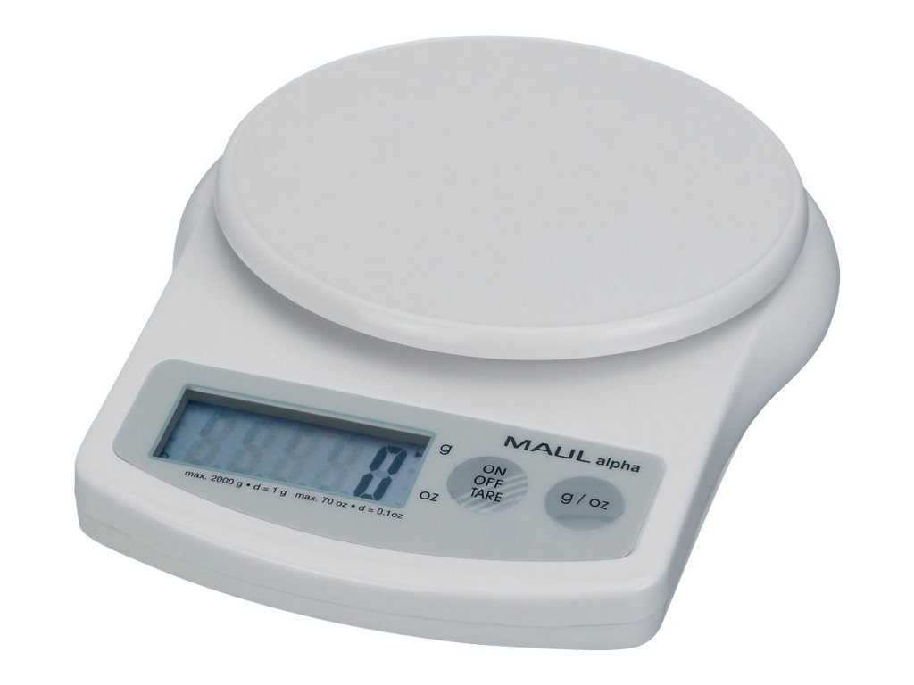 MAUL Briefwaage MAULalpha weiß für max 5,0 kg