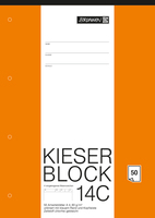 BRUNNEN Arbeitsblock Kieserblock gelocht DIN A4 blanko Lineatur 14C BRUNNEN Arbeitsblock Kieserblock gelocht DIN A4 blanko Lineatur 14C