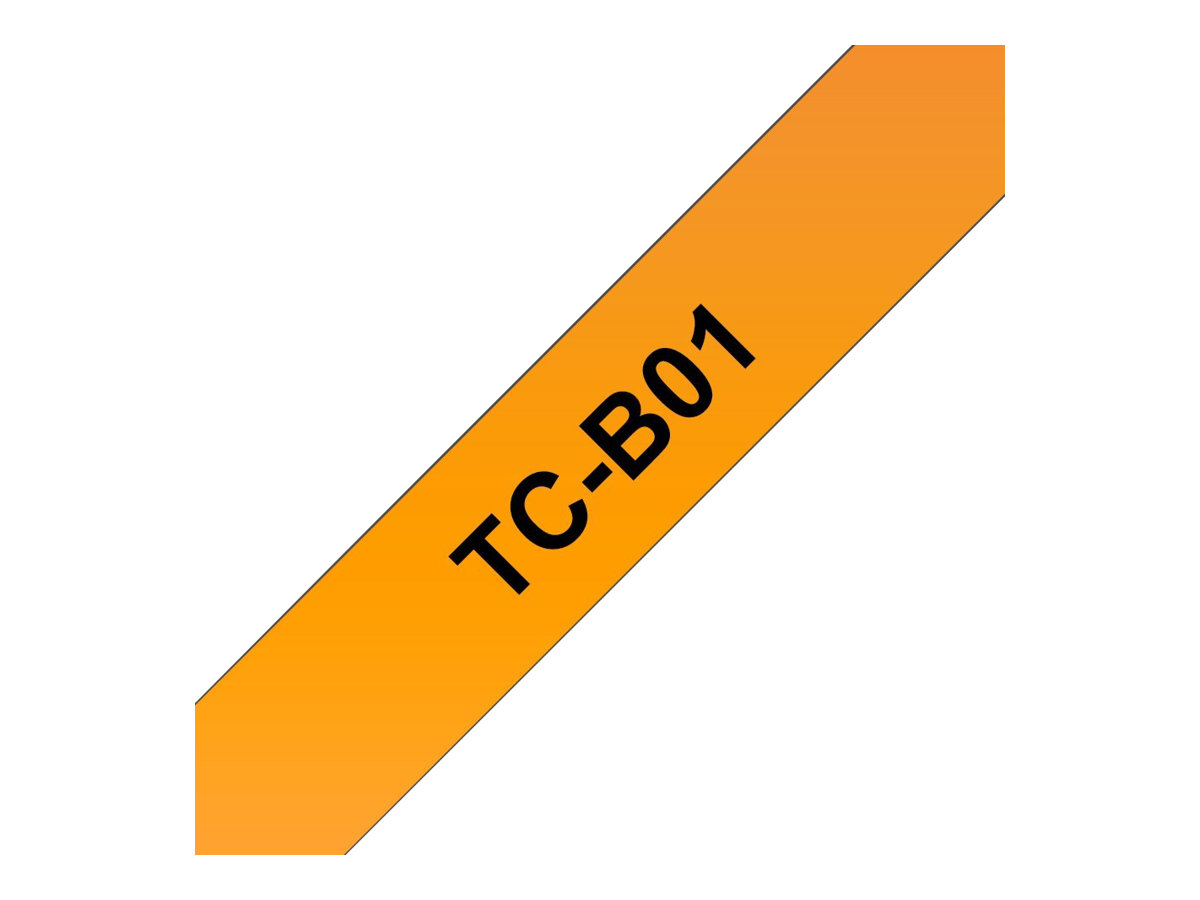 TCB01 BROTHER PTOUCH 12mm ORANGE-SCHW TCB01 BROTHER PTOUCH 12mm ORANGE-SCHW