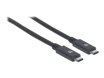 MANHATTAN USB 3.1 Typ C Gen1-Kabel 2m Typ C-Stecker auf Typ C-Stecker 5 Gbit/s schwarz MANHATTAN USB 3.1 Typ C Gen1-Kabel 2m Typ C-Stecker auf Typ C-Stecker 5 Gbit/s schwarz