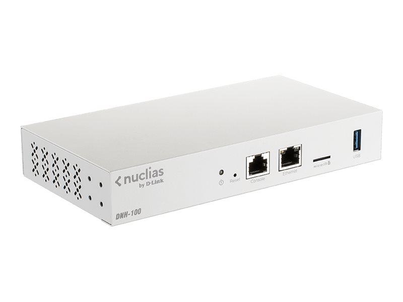 D-LINK DNH-100 Nuclias Connect Hub 1x Gigabit-Port 1x Konsolenport 1x USB 3.0 1 x microSD Verwaltung von bis zu 100 APs D-LINK DNH-100 Nuclias Connect Hub 1x Gigabit-Port 1x Konsolenport 1x USB 3.0 1 x microSD Verwaltung von bis zu 100 APs