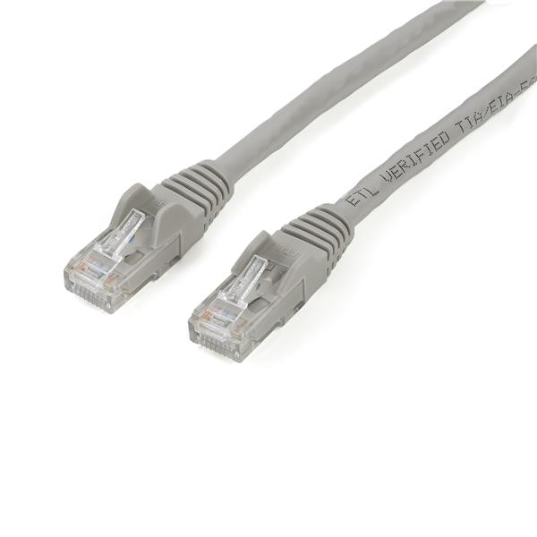 StarTech N6PATC2MGR 2m Gray Snagless Cat6 UTP Patch Cable ETL Verified