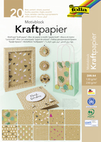 folia Motivblock Kraftpapier 1 farbsortiert 120/230 g/qm 20 Blatt folia Motivblock Kraftpapier 1 farbsortiert 120/230 g/qm 20 Blatt