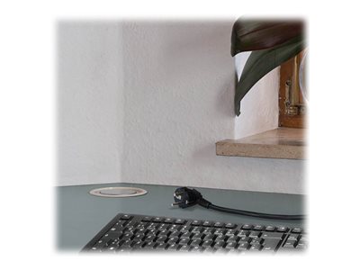 brennenstuhl Tower Power 3-fach Tischsteckdose 2,0 m silber
