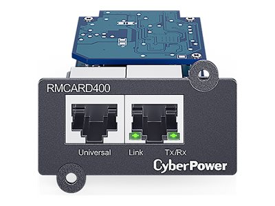 CYBERPOWER RMCARD400 -Netzwerkkarte SNMP Gigabit embedded komp. mit Envirosensor Optional fur OR PR OL OLS Modelle CYBERPOWER RMCARD400 -Netzwerkkarte SNMP Gigabit embedded komp. mit Envirosensor Optional fur OR PR OL OLS Modelle