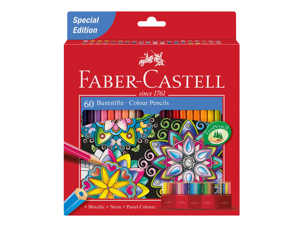FABER-CASTELL Buntstifte farbsortiert, 60 St. FABER-CASTELL Buntstifte farbsortiert, 60 St.